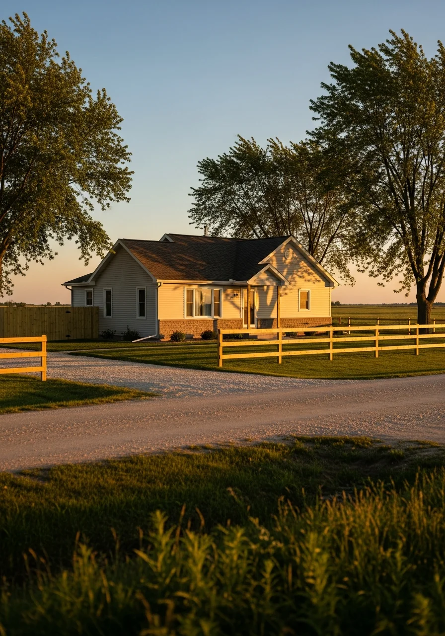 Sublette home exterior showing residential construction and rural-area landscape setting.