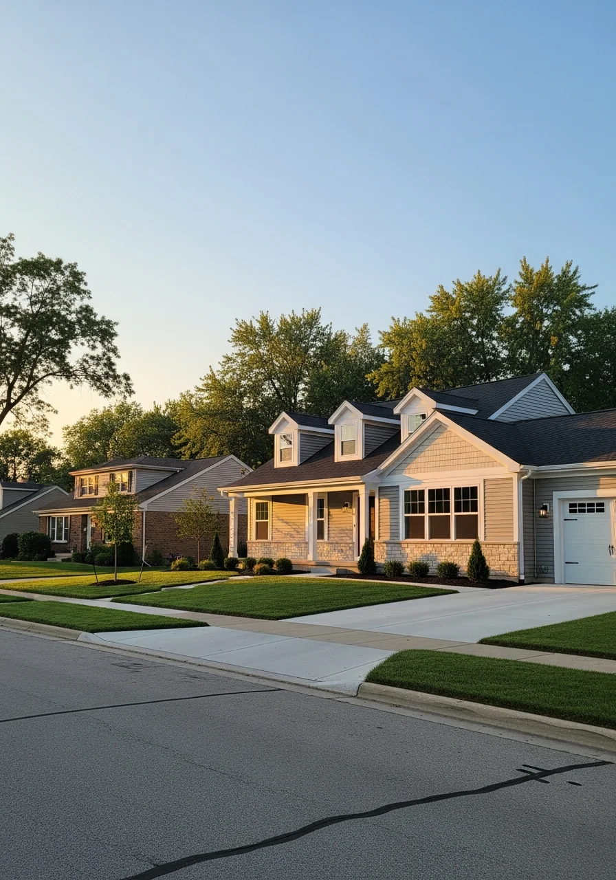 Yorkville home exterior showcasing modern construction quality and residential neighborhood setting.